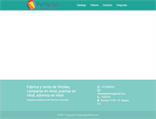 Tablet Screenshot of lamparasperfecto.com